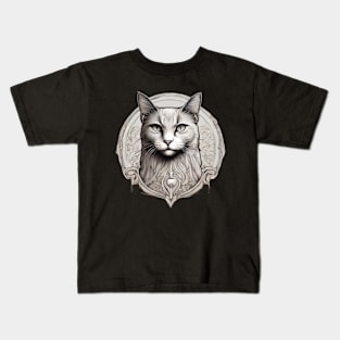 symbolism cat art pt4 Kids T-Shirt